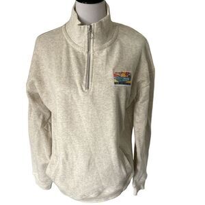Ron Jon Surf Shop 1/4 Zip Sweatshirt size L